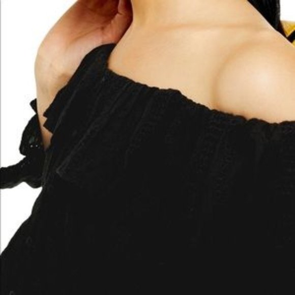 Topshop Cropped Blouse - Picture 3 of 4